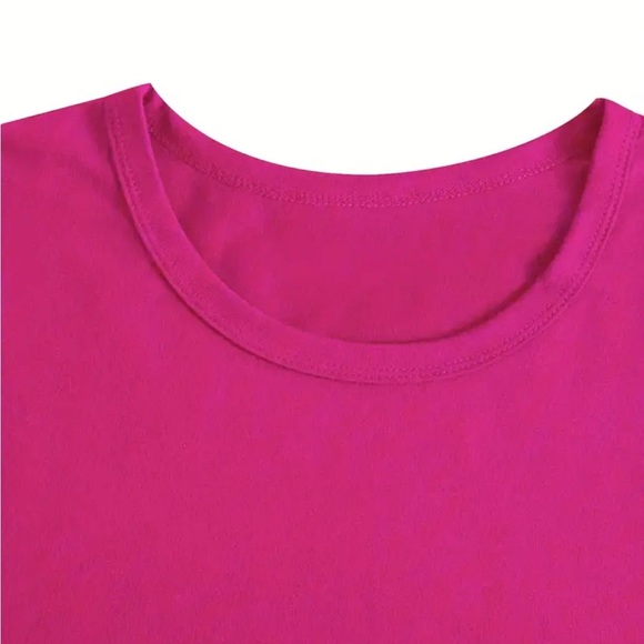 Cherry and leopard graphic tee  rose red new size large - Picture 4 of 6